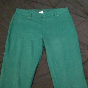 Emerald green jeggings